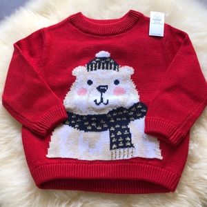 NWT Old navy boys girls unisex teddy bear sweater!